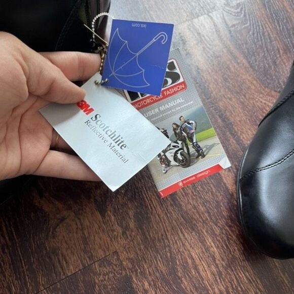 IXS LEA II Leather Motorcycle Riding Boots Waterproof soltoTEX Black NWT size 9 - Picture 7 of 13